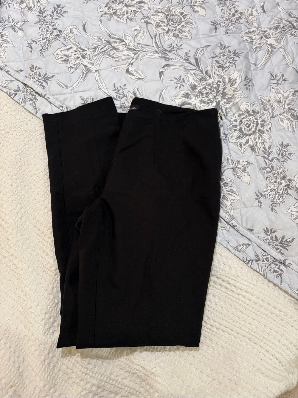 Black Straight-Leg Women's Pants - Classic Workwear